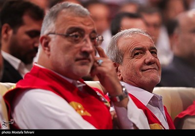  مسعود پزشکیان رئیس جمهور و علیرضا زاکانی شهردار