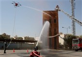 نمایش توسعه فناوری‌های نوین خدمات ایمنی در روز ملی آتش‌نشانی