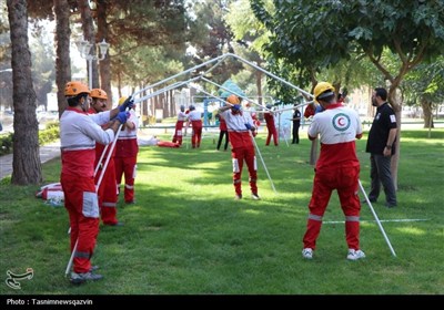 مسابقات تخصصی امداد و نجات در قزوین
