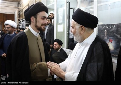 مراسم ختم همسر آیت‌الله العظمی سیستانی در قم