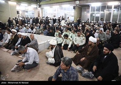 مراسم ختم همسر آیت‌الله العظمی سیستانی در قم