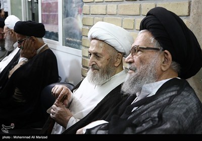 مراسم ختم همسر آیت‌الله العظمی سیستانی در قم
