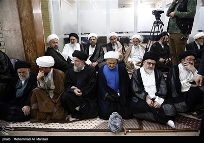 مراسم ختم همسر آیت‌الله العظمی سیستانی در قم