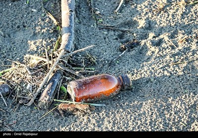 سواحل گیلان به رنگ زباله