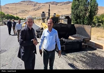 آسفالت معابر شهری بیجار- عکس صفحه استان تسنیم