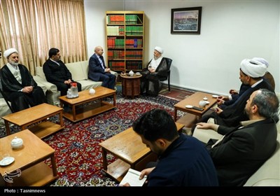 دیدار قالیباف با آیت‌الله سبحانی