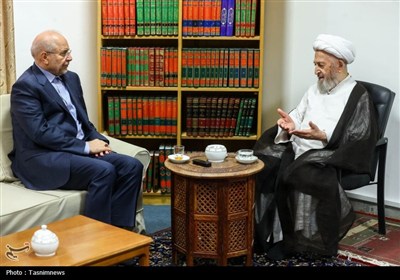 دیدار قالیباف با آیت‌الله سبحانی
