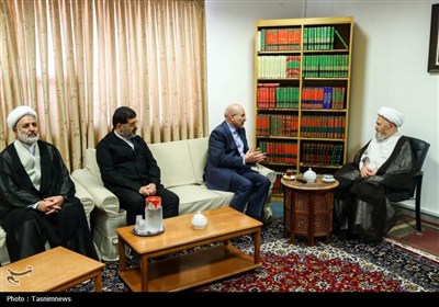 دیدار قالیباف با آیت‌الله سبحانی