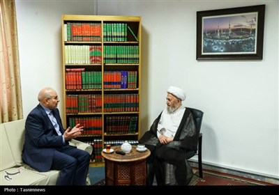 دیدار قالیباف با آیت‌الله سبحانی