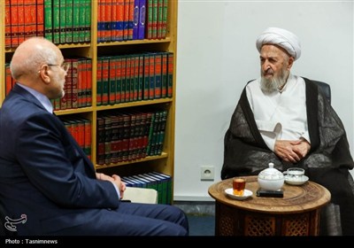 دیدار قالیباف با آیت‌الله سبحانی