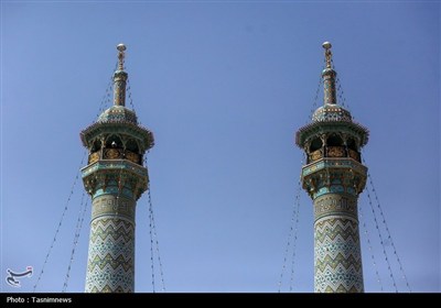 حرم حضرت فاطمه معصومه(س) سیاه‌پوش شد