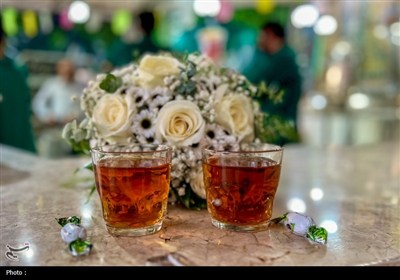 عقد ازدواج 10 زوج جوان در حرم شاهچراغ به‌مناسبت ولادت امام حسن عسکری (ع)