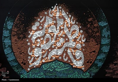 رونمایی از کتیبه عش آل محمد در حرم حضرت معصومه(س)