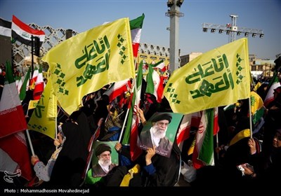 إحیاء الذکرى السنویة الأولى لاستشهاد قادة جبهة المقاومة فی طهران