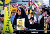 إحیاء الذکرى السنویة الأولى لاستشهاد قادة جبهة المقاومة فی طهران