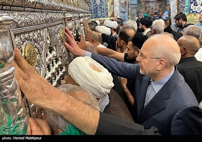 زیارت حضرت فاطمه معصومه(س) توسط محمدباقر قالیباف رئیس مجلس شورای اسلامی - قم
