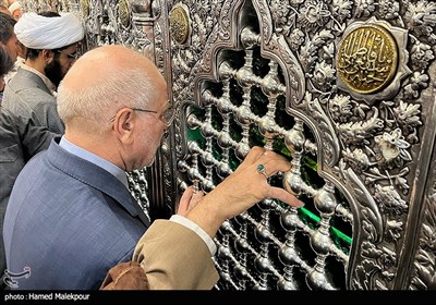 زیارت حضرت فاطمه معصومه(س) توسط محمدباقر قالیباف رئیس مجلس شورای اسلامی - قم