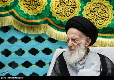 دیدار محمدباقر قالیباف رئیس مجلس شورای اسلامی و آیت‌الله شبیری زنجانی از مراجع عظام تقلید