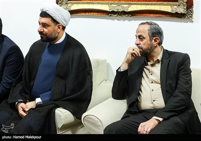 دیدار محمدباقر قالیباف رئیس مجلس شورای اسلامی و آیت‌الله شیخ جعفر سبحانی از مراجع عظام تقلید