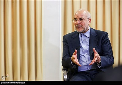 دیدار محمدباقر قالیباف رئیس مجلس شورای اسلامی و آیت‌الله عبدالله جوادی آملی از مراجع عظام تقلید