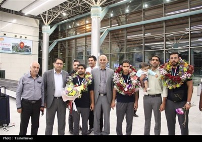 استقبال از قهرمانان کرمانی تیم ملی فوتبال پنج‌نفره ایران در رقابت‌های جام جهانی نابینایان
