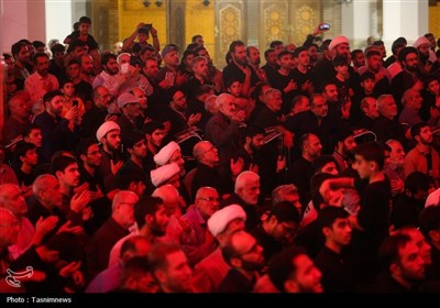 سوگواری زائران حضرت معصومه(س) در شب رحلت بانوی کرامت