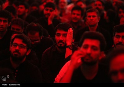 عزاداری جوانان در رثای حضرت معصومه(س) در حرم مطهر