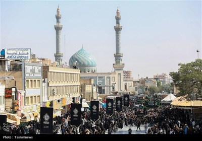دسته عزای خادمان حرم حضرت معصومه(س)