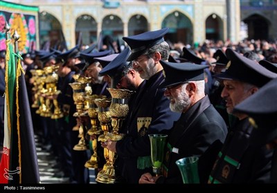 دسته عزای خادمان حرم حضرت معصومه(س)