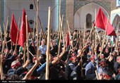 برپایی مرسم سنتی مذهبی قالیشویان کاشان از دوربین تسنیم