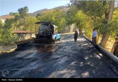 آسفالت و بهسازی معابر 3 روستای سنندج