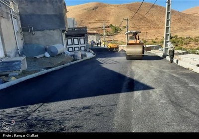 آسفالت و بهسازی معابر 3 روستای سنندج