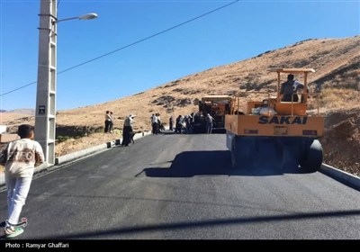 آسفالت و بهسازی معابر 3 روستای سنندج