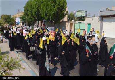 راهپیمایی نمازگزاران بوشهری در حمایت از مردم غزه