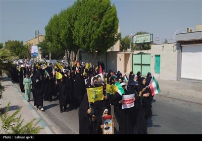 راهپیمایی نمازگزاران بوشهری در حمایت از مردم غزه