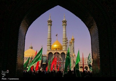 حرم،معصومه،زائران،حضرت،قم،عزاداري،شهر،روز،نواي،رحلت،بانوي،فض ...