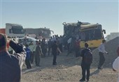 ترخیص 8 دانشجوی مصدوم حادثه اتوبوس سرخه از بیمارستان کوثرسمنان