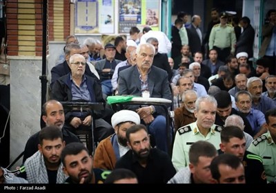 مراسم بزرگداشت شهدای مدافع امنیت در اراگ