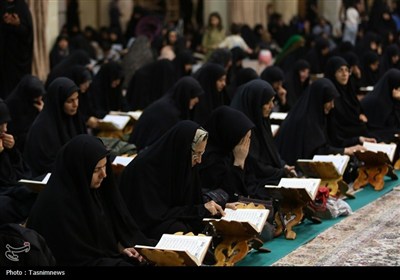برپایی کرسی تلاوت فاطمی در حرم حضرت معصومه(س)