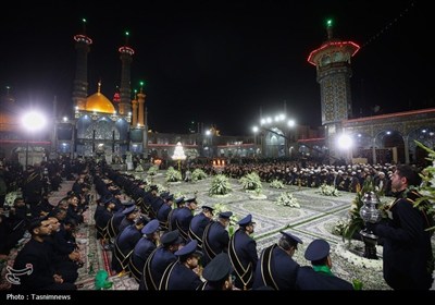 آیین شمعدان‌ گردانی خادمان حرم حضرت معصومه(س)