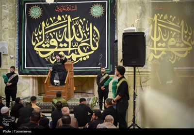 مراسم عزاداری شام شهادت حضرت معصومه(س) در مسجد اعظم - قم