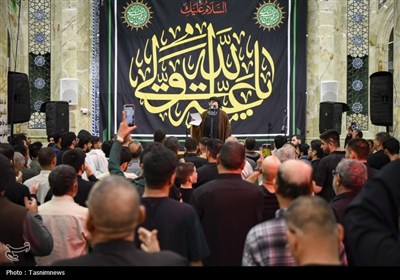 مراسم عزاداری شام شهادت حضرت معصومه(س) در مسجد اعظم - قم