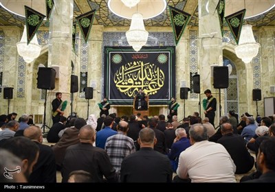 مراسم عزاداری شام شهادت حضرت معصومه(س) در مسجد اعظم - قم