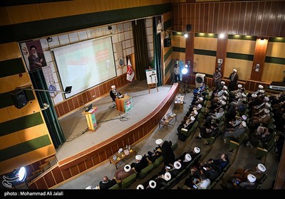 سخنرانی آیت الله اعرافی مدیر حوزه‌های علمیه کشور در آیین رونمایی از صفحه حوزه و روحانیت خبرگزاری تسنیم - قم