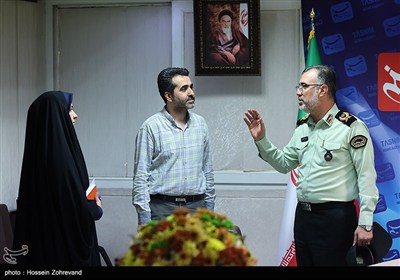 حضور رئیس پلیس پیشگیری تهران در خبرگزاری تسنیم