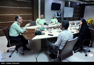 حضور سردار علی قاسمپور، رئیس پلیس پیشگیری تهران بزرگ در خبرگزاری تسنیم