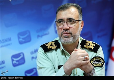 حضور سردار علی قاسمپور، رئیس پلیس پیشگیری تهران بزرگ در خبرگزاری تسنیم