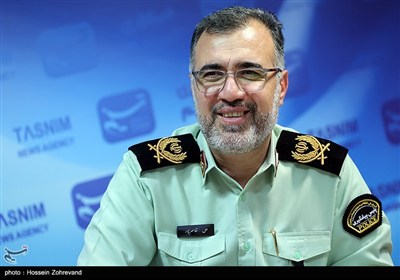 حضور سردار علی قاسمپور، رئیس پلیس پیشگیری تهران بزرگ در خبرگزاری تسنیم
