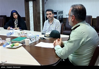 حضور سردار علی قاسمپور، رئیس پلیس پیشگیری تهران بزرگ در خبرگزاری تسنیم