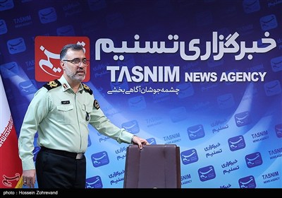 حضور سردار علی قاسمپور، رئیس پلیس پیشگیری تهران بزرگ در خبرگزاری تسنیم